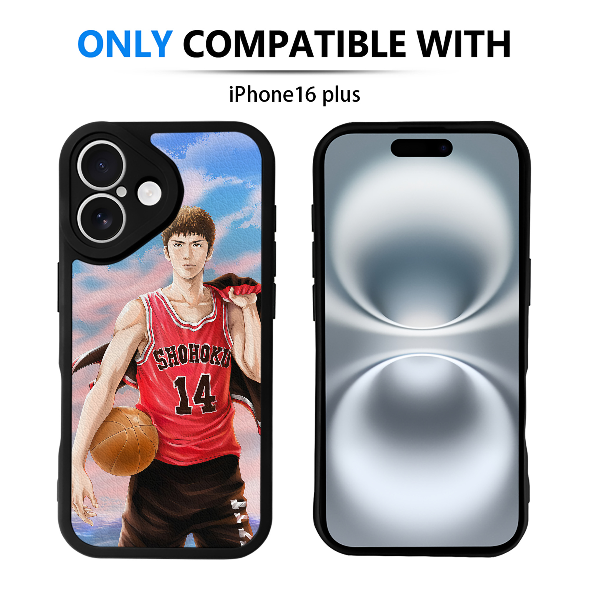 （画像用） SLAM DUNK／スラムダンク 【iPhone 16シリーズ対応】シリコンスマホケース（レザー調） 材質：シリコン